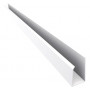 Perfil J Blanco de PVC x 6 m.