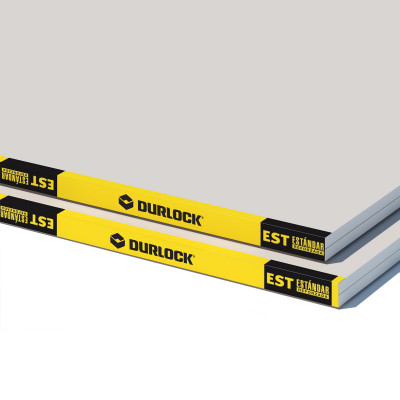 Placa Durlock Est 12,5mm (2,40m X 1,20m) Estándar Reforzada