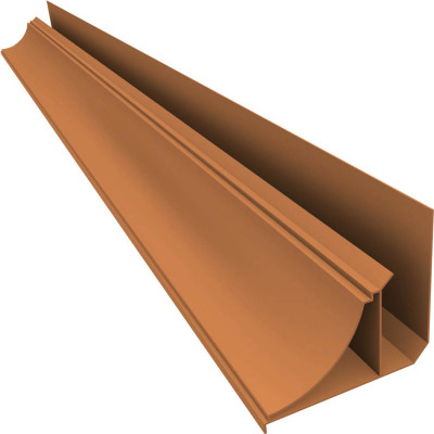 Perfil Moldura Ocre de PVC x 6 m.