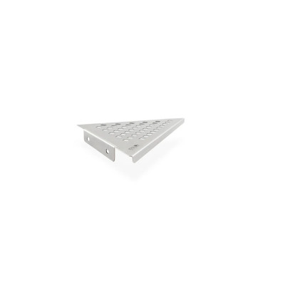 Estante Esquinero Triangular Cuadrado Esmerilado 23 cm x 23 cm x 2 cm