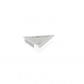 Estante Esquinero Triangular Abstracto Esmerilado 23 cm x 23 cm x 2 cm